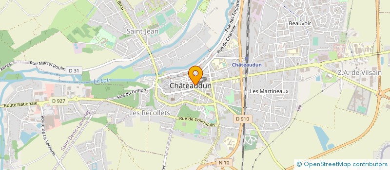 localisation de l'entreprise CLUB CANOE KAYAK DUNOIS à CHATEAUDUN