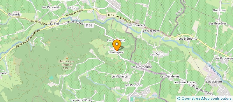 localisation de l'entreprise CLUB CARPE BEAUJO'BRESSE  CHENAS