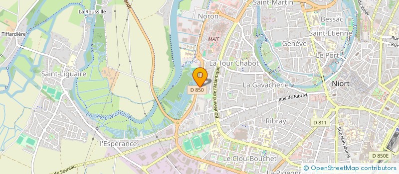 localisation de l'entreprise CLUB CARPE DE LA GAULE NIORTAISE  NIORT