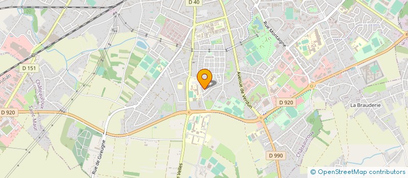 localisation de l'entreprise CLUB CASTELROUSSIN DE BADMINTON à CHATEAUROUX