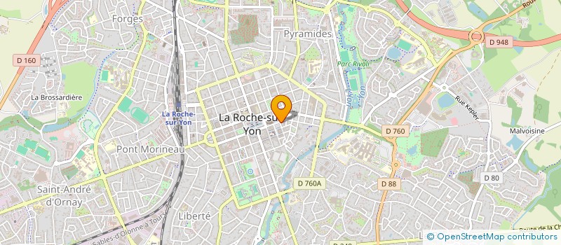 localisation de l'entreprise CLUB CERISE à LA ROCHE-SUR-YON