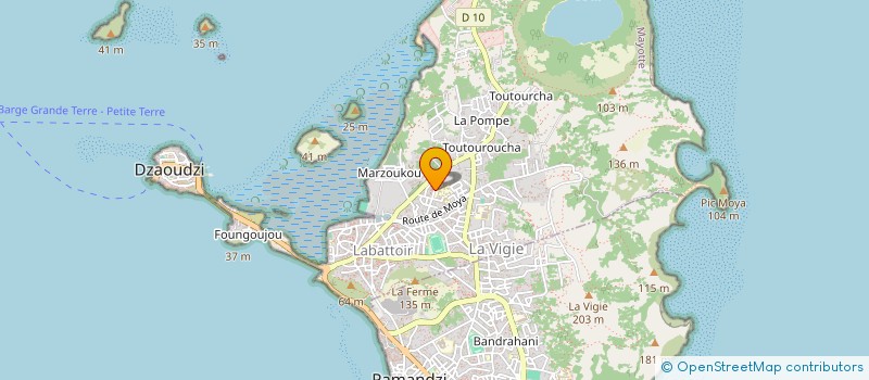 localisation de l'entreprise CLUB CHARITE ET SPORT DES TAXIMEN PETITE TERRE à DZAOUDZI