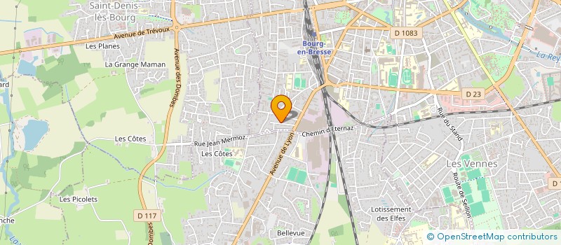 localisation de l'entreprise CLUB CHEMINOTS BRESS BUVETTE à BOURG-EN-BRESSE
