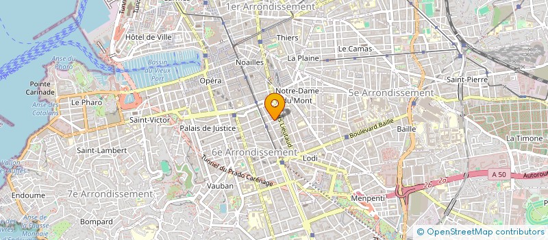 localisation de l'entreprise CLUB CINEMATRIX à MARSEILLE