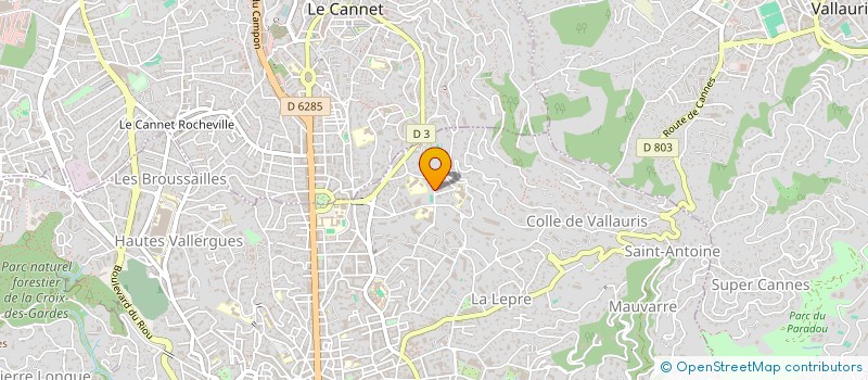 localisation de l'entreprise CLUB CINQ à CANNES
