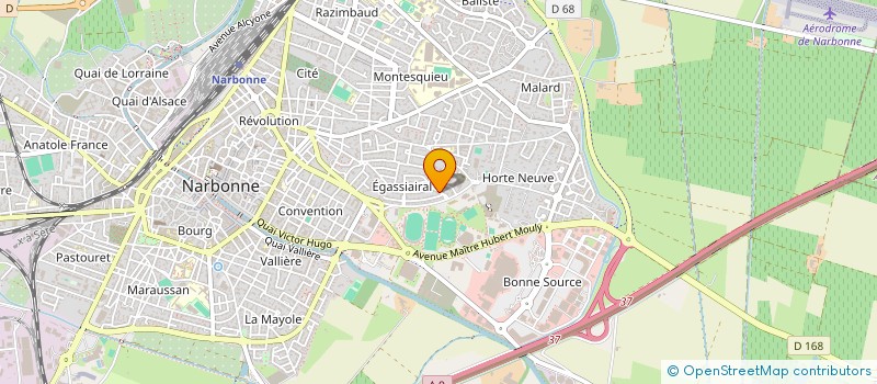 localisation de l'entreprise CLUB COEUR ET SANTE DE NARBONNE (FFC)  NARBONNE