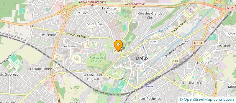 localisation de l'entreprise CLUB COIFFURE à DREUX