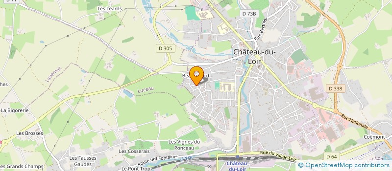 localisation de l'entreprise CLUB COLLECTIONS ET PASSIONS DU VAL DE LOIR  MONTVAL-SUR-LOIR