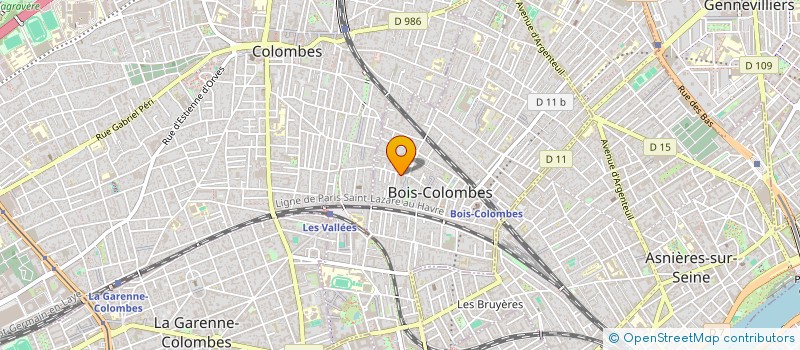 localisation de l'entreprise CLUB COMMERCES BOIS-COLOMBES / ASNIERES BOURGUIGNONS à BOIS-COLOMBES