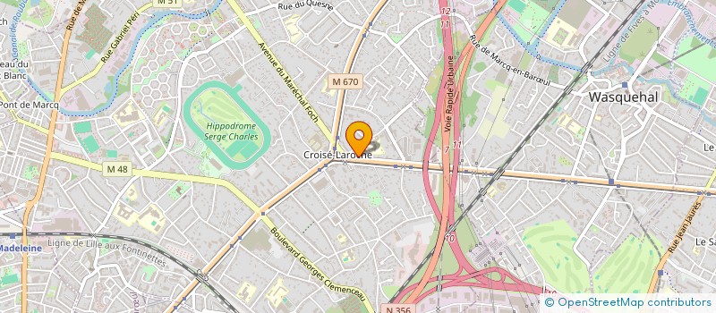 localisation de l'entreprise CLUB CONSOMMAT ARC EN CIEL à MARCQ-EN-BARŒUL