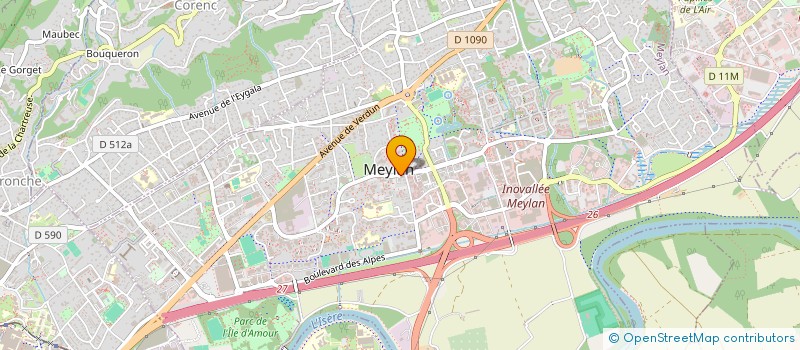 localisation de l'entreprise CLUB CORPO FOOTBALL MEYLANAIS à MEYLAN