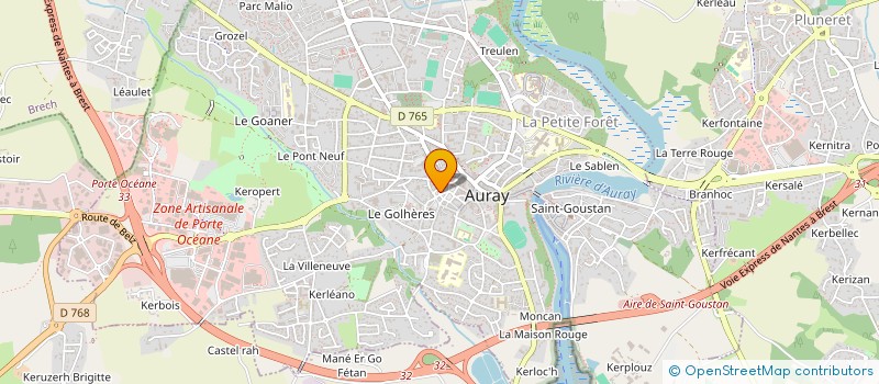 localisation de l'entreprise CLUB CREATEURS D'ENTREPRISE à AURAY