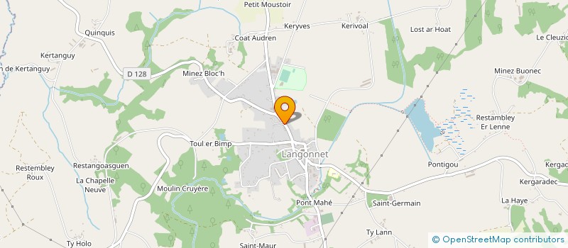 localisation de l'entreprise CLUB CREATIVITE ET LOISIR LUDMILA COSPEREC  LANGONNET