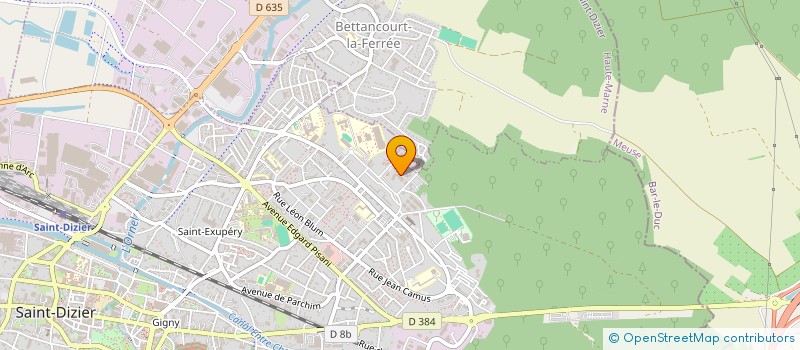 localisation de l'entreprise CLUB CROIZAT - LA NOUE à SAINT-DIZIER