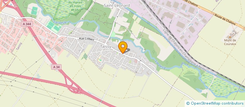 localisation de l'entreprise CLUB CULTURE ET LOISIR DE TAISSY SAINT LEONARD  TAISSY