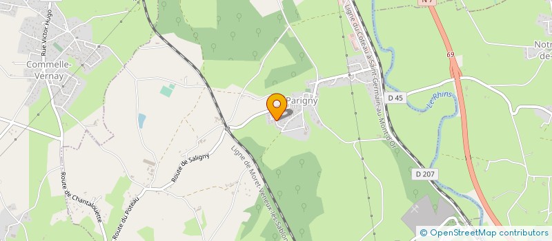 localisation de l'entreprise CLUB CULTUREL DES JEUNES  PERREUX