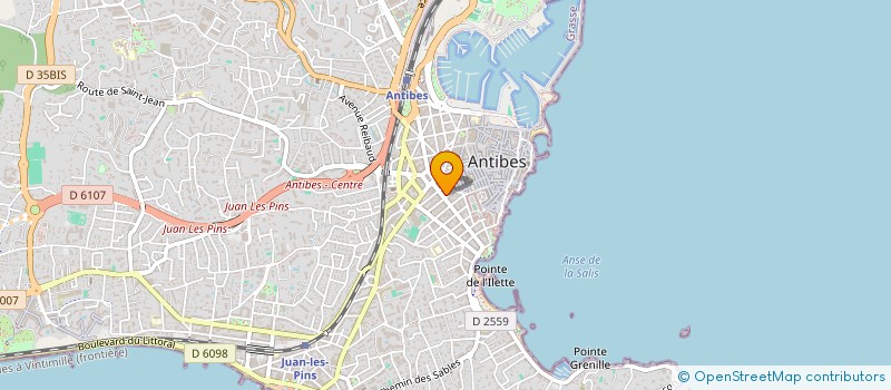 localisation de l'entreprise CLUB CULTUREL ET ARTISTIQUE à ANTIBES