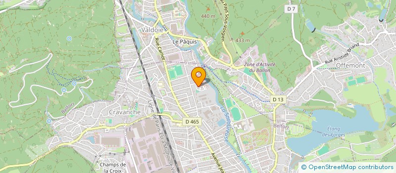 localisation de l'entreprise CLUB CYCLISTE BELFORT MIOTTE à BELFORT