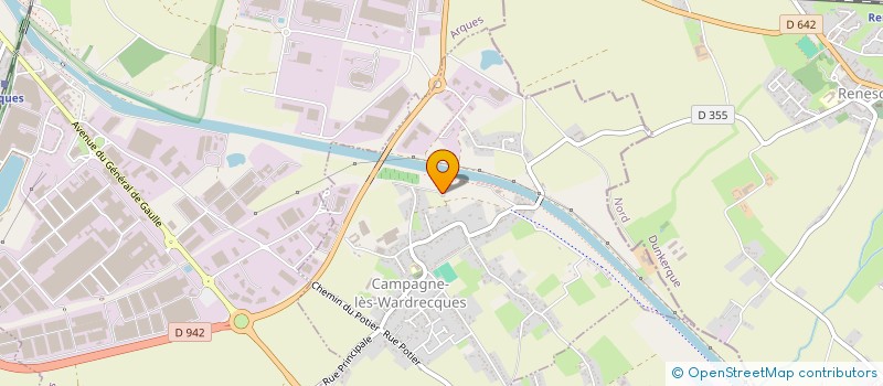 localisation de l'entreprise CLUB CYCLISTE CAMPAGNE LES WARDRECQUES  CAMPAGNE-LES-WARDRECQUES