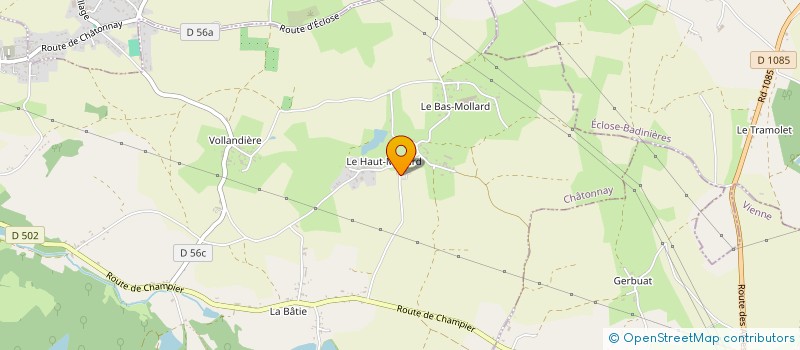 localisation de l'entreprise CLUB CYCLISTE CHATONNAY SAINT ANNE  CHATONNAY