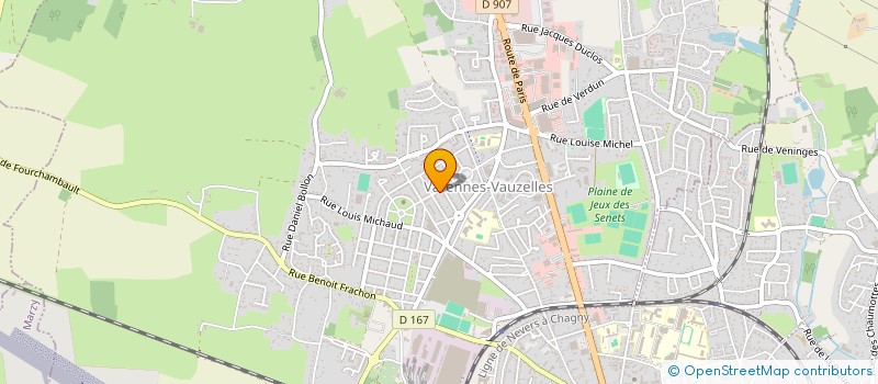 localisation de l'entreprise CLUB CYCLISTE VARENNES VAUZELLES à VARENNES-VAUZELLES