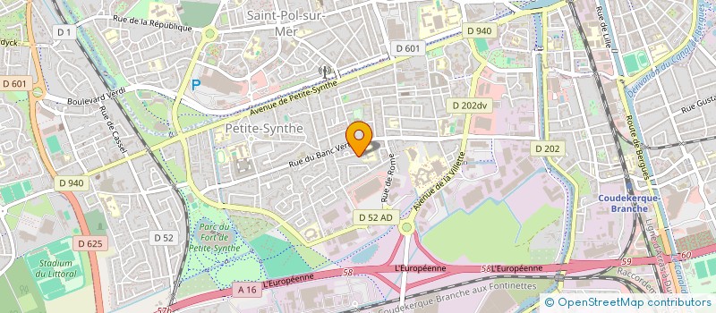 localisation de l'entreprise CLUB CYCLO LOISIRS DUNKERQUE PTITE SYNTH à DUNKERQUE