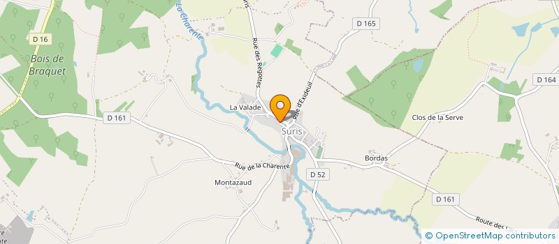 localisation de l'entreprise CLUB CYCLOTOURISME ROUMAZIERES - LOUBERT à TERRES-DE-HAUTE-CHARENTE