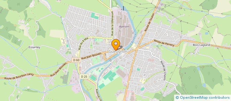 localisation de l'entreprise CLUB CYCLOTOURISTE DE GUEUGNON  GUEUGNON