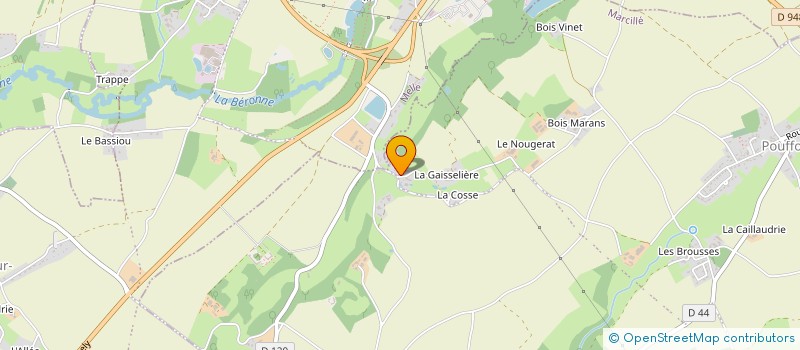 localisation de l'entreprise CLUB CYCLOTOURISTE DE LA BERLANDE  MELLE