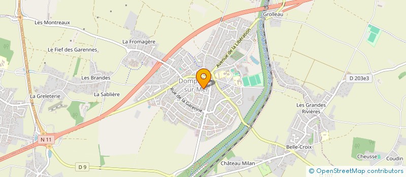 localisation de l'entreprise CLUB CYCLOTOURISTE DOMPIERROIS  DOMPIERRE-SUR-MER