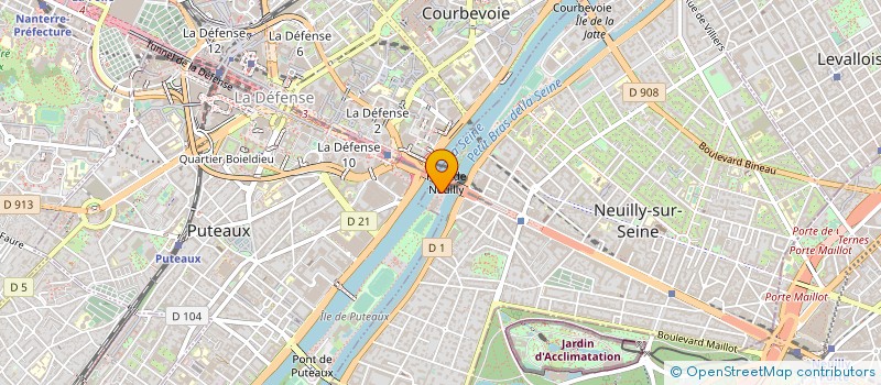 localisation de l'entreprise CLUB CYCLOTOURISTE ET RANDONNEUR DE NEUILLY92 à NEUILLY SUR SEINE