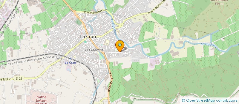 localisation de l'entreprise CLUB CYCLOTOURISTE LA CRAU  LA CRAU