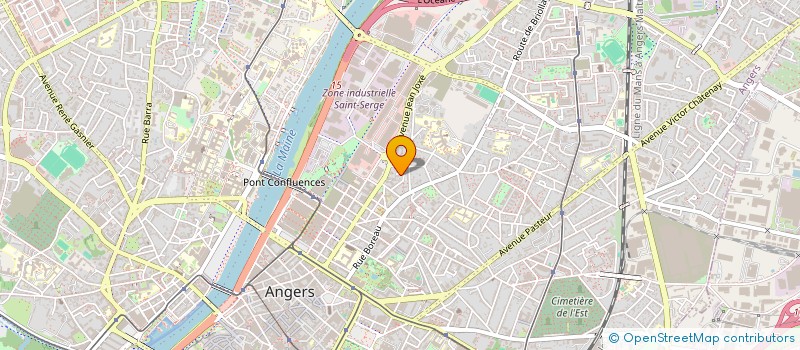 localisation de l'entreprise CLUB CYNOPHILE ANGEVIN à ANGERS