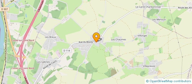 localisation de l'entreprise CLUB CYNOPHILE COURSOIS à COSNE-COURS-SUR-LOIRE