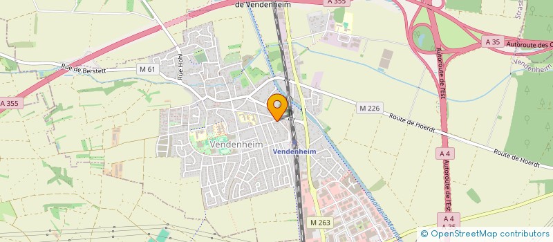 localisation de l'entreprise CLUB CYNOPHILE DE VENDENHEIM  VENDENHEIM