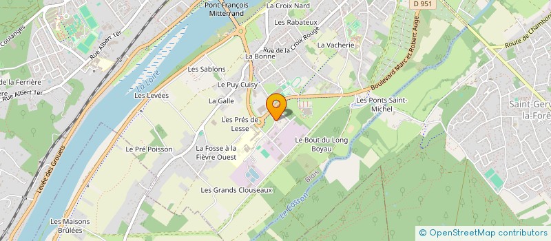 localisation de l'entreprise CLUB CYNOPHILE DU BLAISOIS  VILLERBON