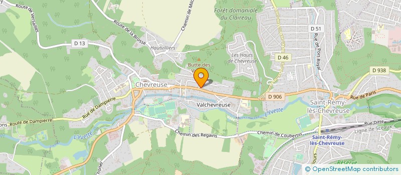 localisation de l'entreprise CLUB CYNOPHILE EDUCAT CANINE  CHEVREUSE