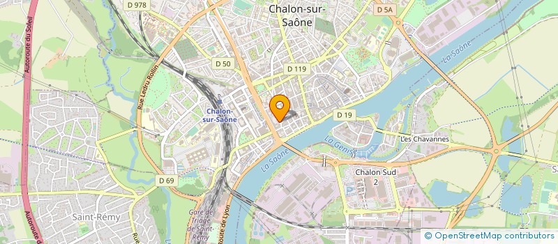 localisation de l'entreprise CLUB D'ACCORDEON ET D'ORGUE CHALONNAIS à CHALON-SUR-SAONE