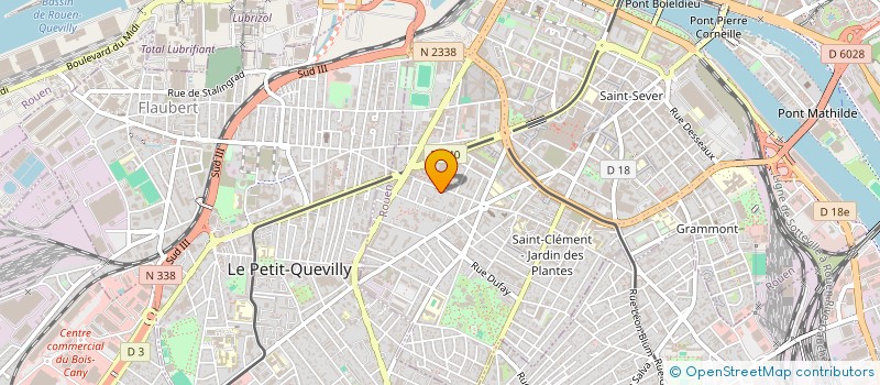 localisation de l'entreprise CLUB D'ACTION POSITIVE SUR LA NORMANDIE  ROUEN