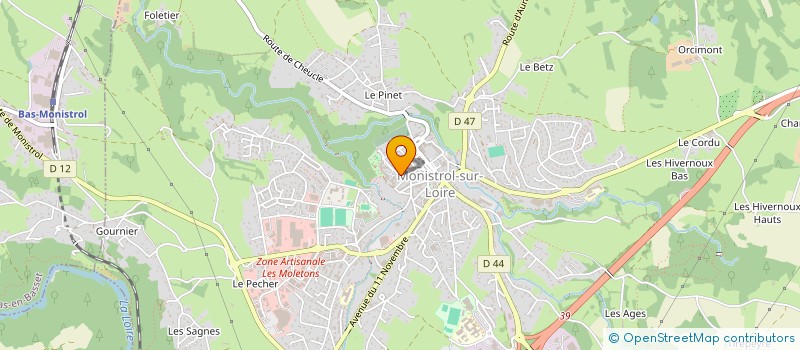 localisation de l'entreprise CLUB D'ANIMATION DE LA MAISON DE RETRAITE DE MONISTROL SUR LOIRE à MONISTROL-SUR-LOIRE