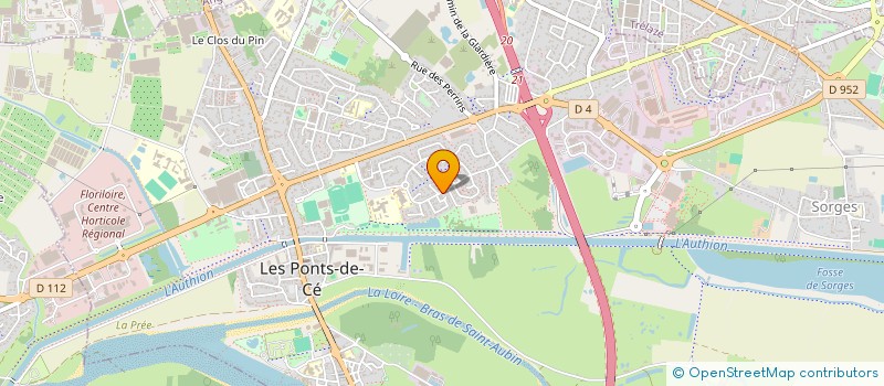 localisation de l'entreprise CLUB D'ANIMATION DES CHAMPS FLEURIS à LES PONTS-DE-CE