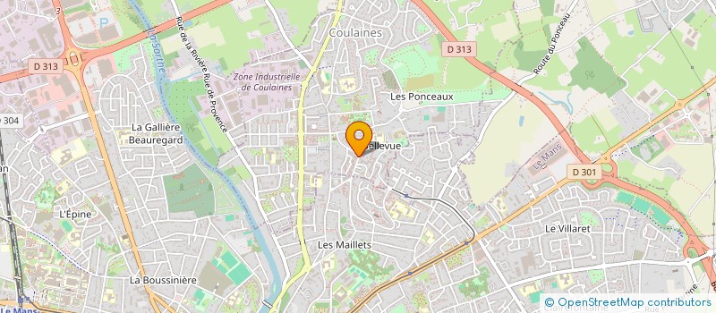 localisation de l'entreprise CLUB D'ANIMATION DES TISONS à COULAINES