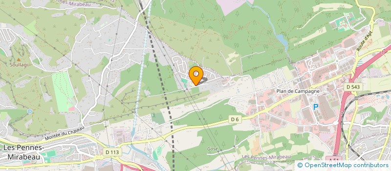 localisation de l'entreprise CLUB D ANIMATION ET D ASSOCIATION FAMILIALA DE LA VOILERIE à LES PENNES MIRABEAU