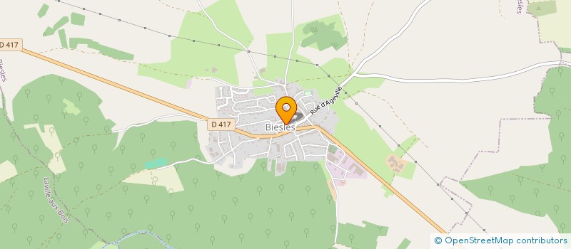 localisation de l'entreprise CLUB D'ANIMATION ET LOISIRS LE HAUT DU BAN à BIESLES