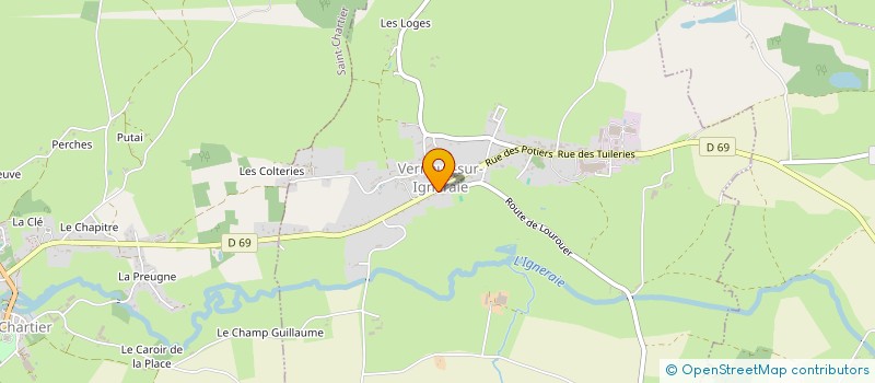 localisation de l'entreprise CLUB D'ANIMATION RURALE à VERNEUIL-SUR-IGNERAIE