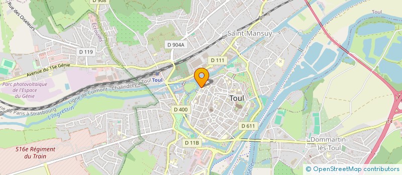 localisation de l'entreprise CLUB D ANIMATION ST CHARLES  TOUL