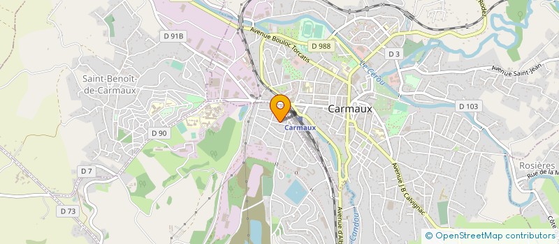 localisation de l'entreprise CLUB D ARTS MARTIAUX DU CARMAUSIN à BLAYE-LES-MINES