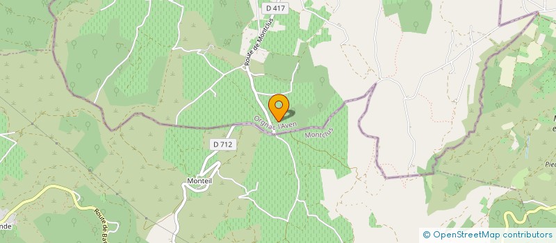 localisation de l'entreprise CLUB D'ARTS MARTIAUX ET DE SPORTS DE COMBAT INTER-COMMUNAL  ORGNAC-L'AVEN