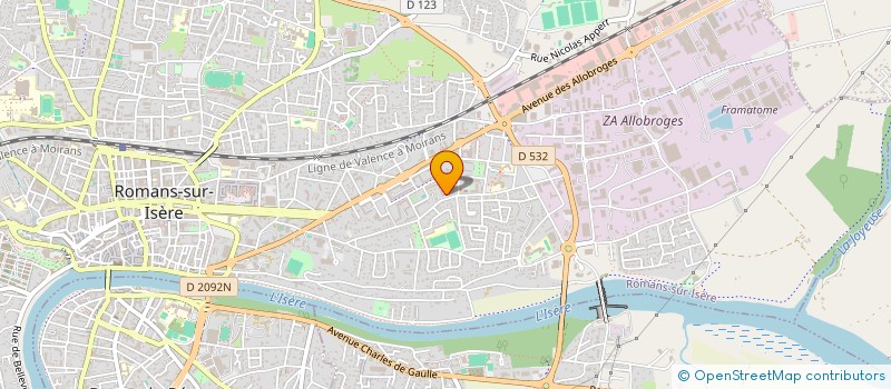 localisation de l'entreprise CLUB D'ASTRONOMIE ALPHA CENTAURE  ROMANS-SUR-ISERE