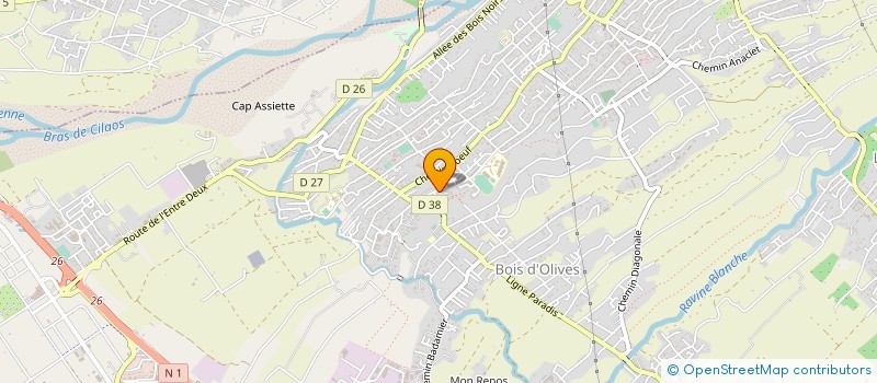 localisation de l'entreprise CLUB D'ATHLETISME LOISIRS SANTE DU SUD  SAINT-PIERRE